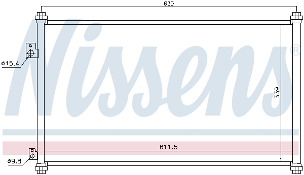 Condenseur de climatisation NISSENS 94733