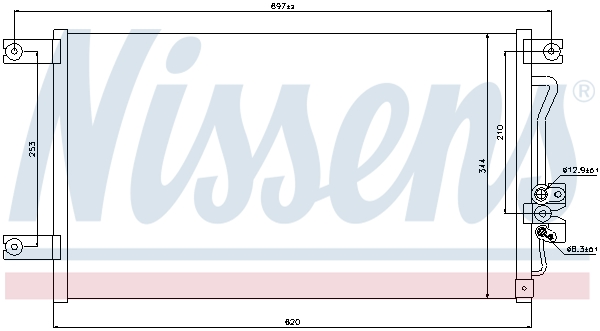 Condenseur de climatisation NISSENS 94790