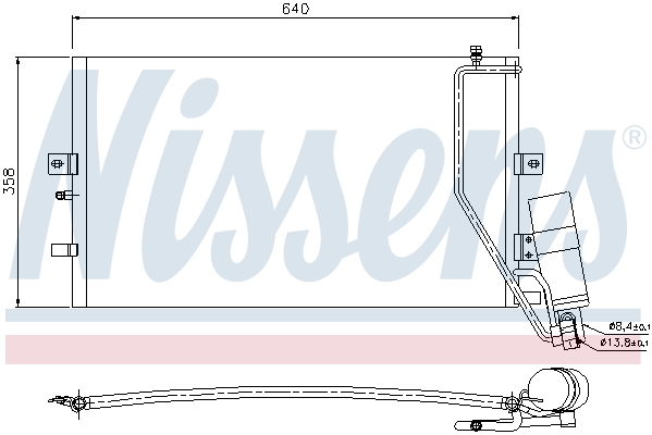 Condenseur de climatisation NISSENS 94862