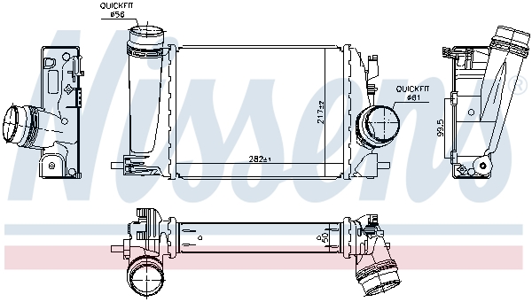 Intercooler (échangeur) NISSENS 961118