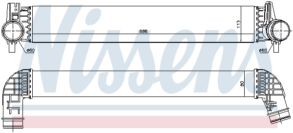 Intercooler (échangeur) NISSENS 96120