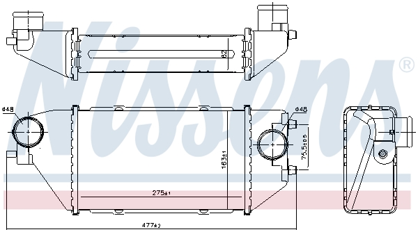 Intercooler (échangeur) NISSENS 96231