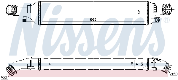 Intercooler (échangeur) NISSENS 96298