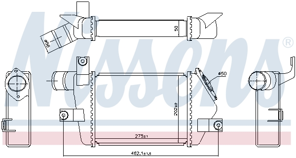 Intercooler (échangeur) NISSENS 96373