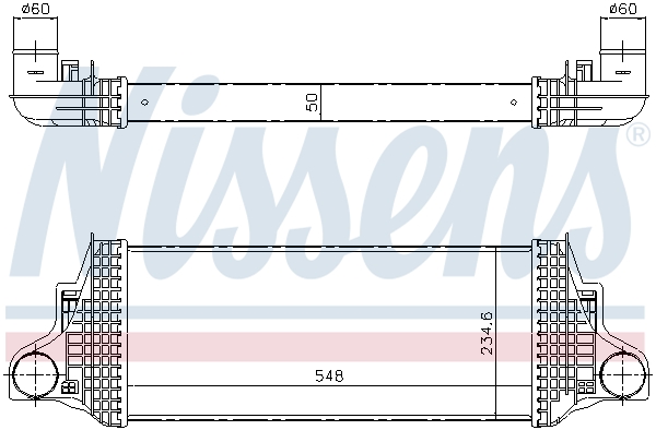 Intercooler (échangeur) NISSENS 96419