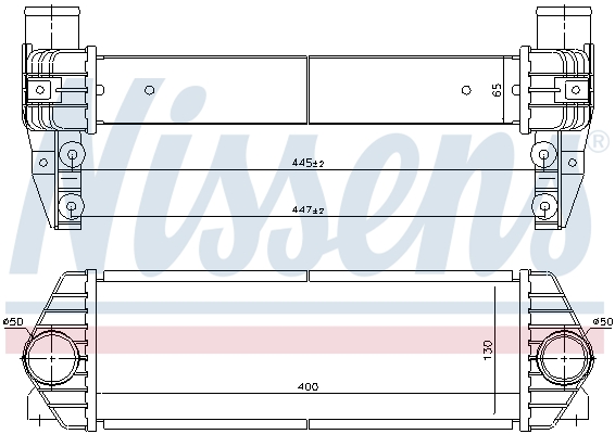 Intercooler (échangeur) NISSENS 96435