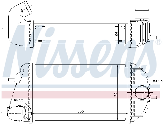 Intercooler (échangeur) NISSENS 96465