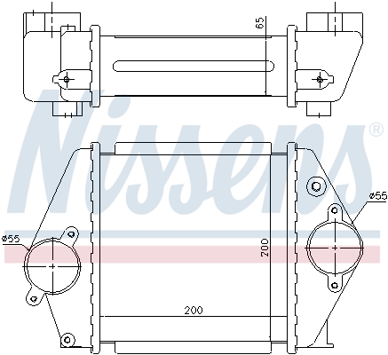 Intercooler (échangeur) NISSENS 96570