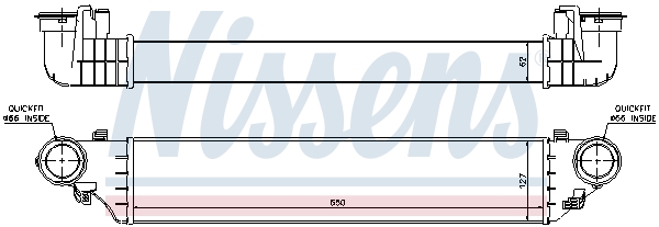 Intercooler (échangeur) NISSENS 96672