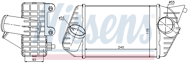 Intercooler (échangeur) NISSENS 96700