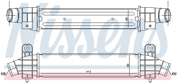 Intercooler (échangeur) NISSENS 96702