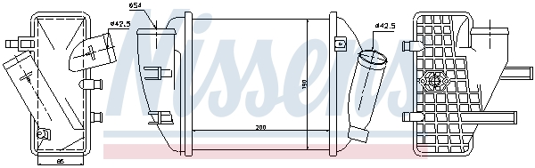 Intercooler (échangeur) NISSENS 96708