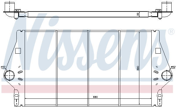 Intercooler (échangeur) NISSENS 96779