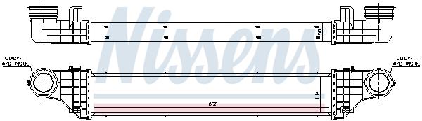 Intercooler (échangeur) NISSENS 96786