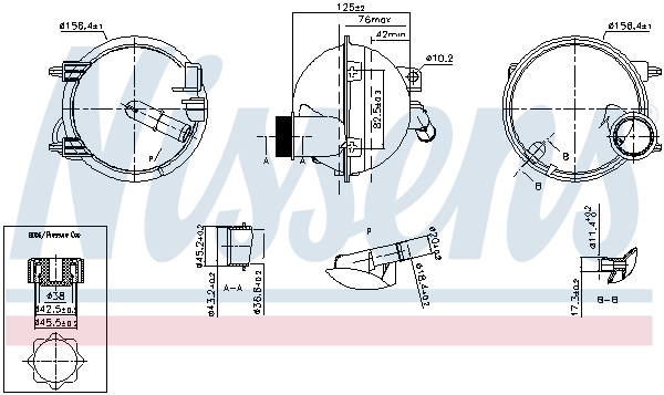 Vase d'expansion de liquide de refroidissement NISSENS 996148