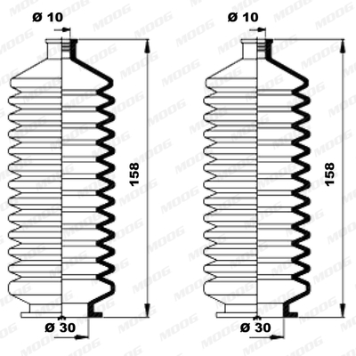 Soufflet de direction MOOG K150008