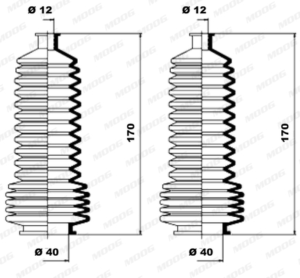 Soufflet de direction MOOG K150110