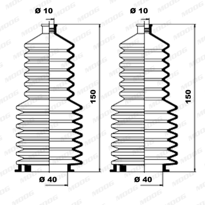 Soufflet de direction MOOG K150121