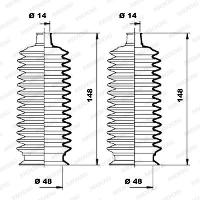 Soufflet de direction MOOG K150177