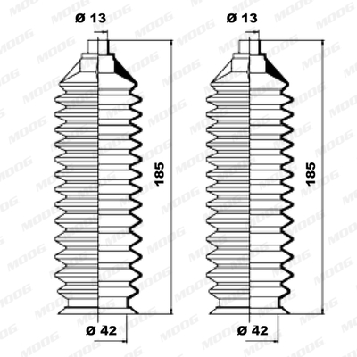 Soufflet de direction MOOG K150178