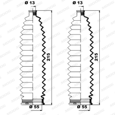 Soufflet de direction MOOG K150228