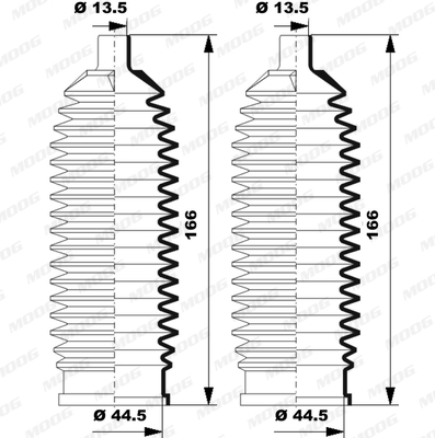 Soufflet de direction MOOG K150245