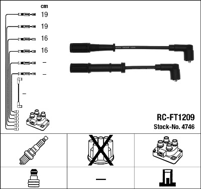 Faisceau d'allumage NGK 4746