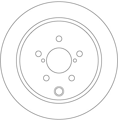 Jeu de 2 disques de frein TRW DF6503