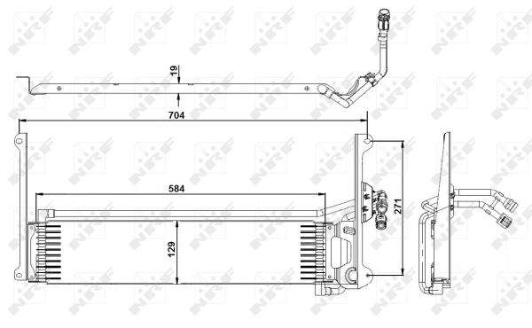 Radiateur d'huile de boîte automatique NRF 31360