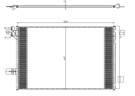 Condenseur de climatisation NRF 350369