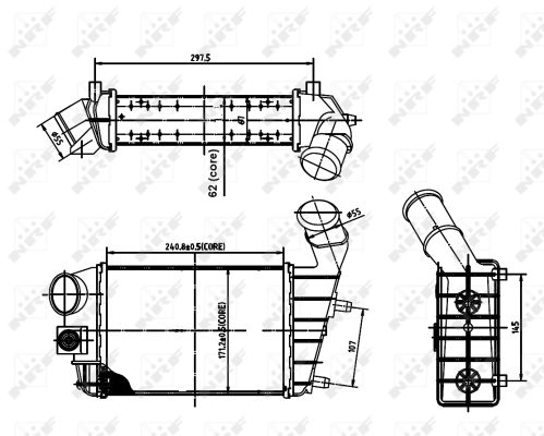 Intercooler (échangeur) NRF 30142A