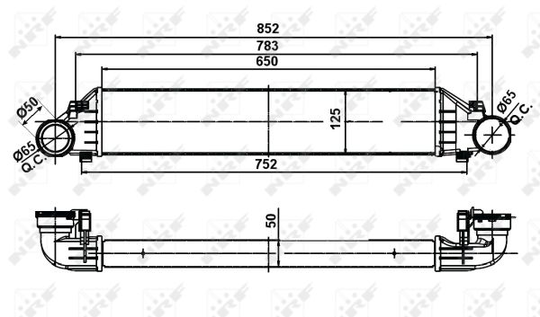 Intercooler (échangeur) NRF 30161A