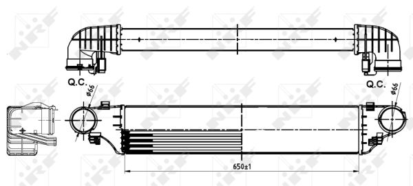 Intercooler (échangeur) NRF 30164A