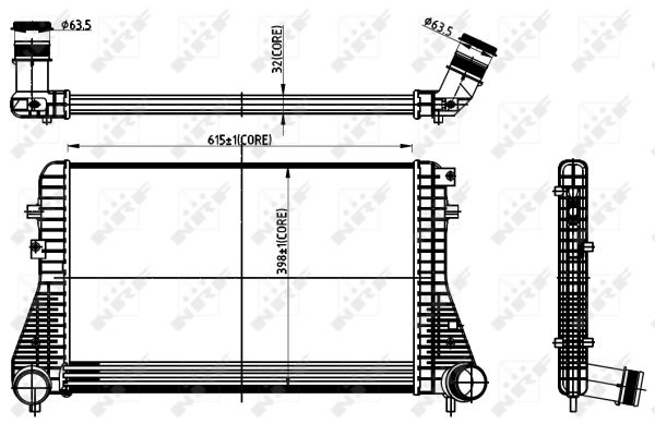 Intercooler (échangeur) NRF 30306