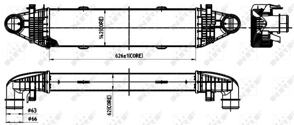 Intercooler (échangeur) NRF 30315