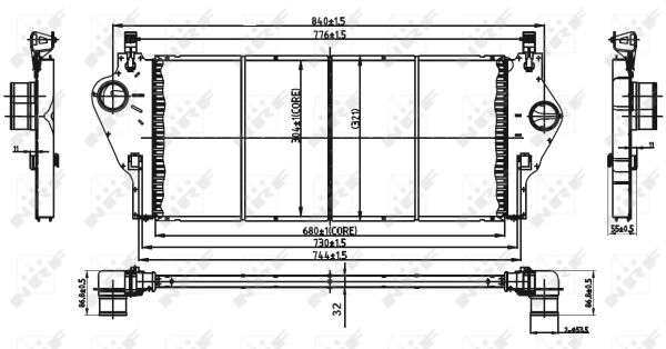 Intercooler (échangeur) NRF 30432