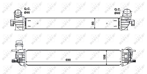 Intercooler (échangeur) NRF 30503