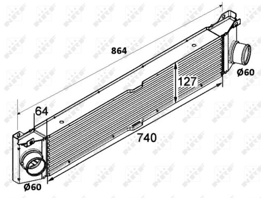 Intercooler (échangeur) NRF 30798