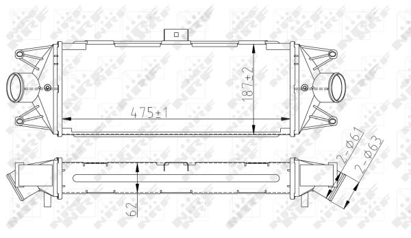 Intercooler (échangeur) NRF 30879