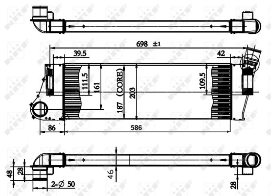 Intercooler (échangeur) NRF 30899