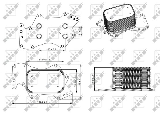 Radiateur d'huile NRF 31273