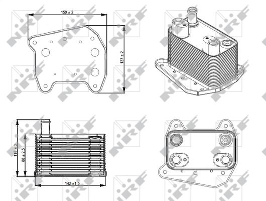 Radiateur d'huile NRF 31276