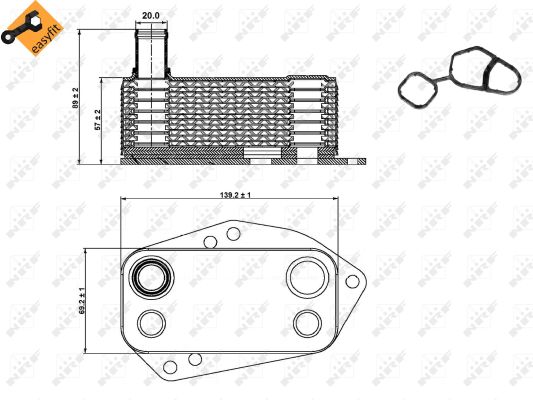 Radiateur d'huile NRF 31278