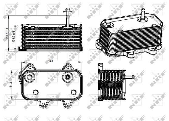 Radiateur d'huile NRF 31291