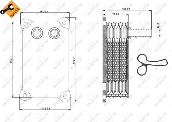 Radiateur d'huile NRF 31294