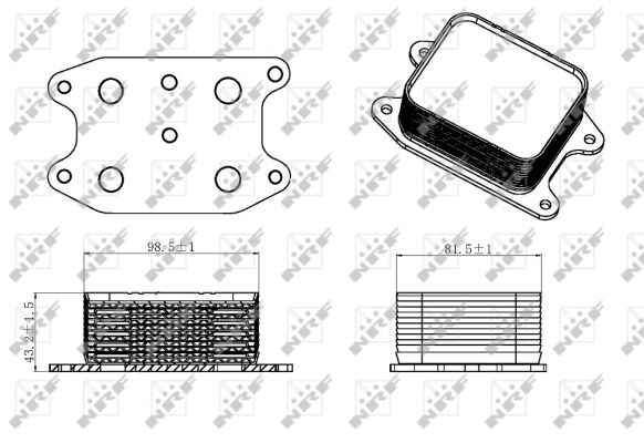 Radiateur d'huile NRF 31329