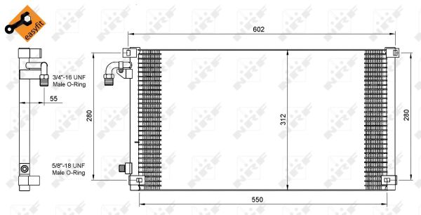 Condenseur de climatisation NRF 35103