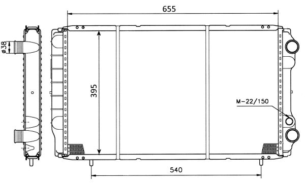 Radiateur refroidissement moteur NRF 50403