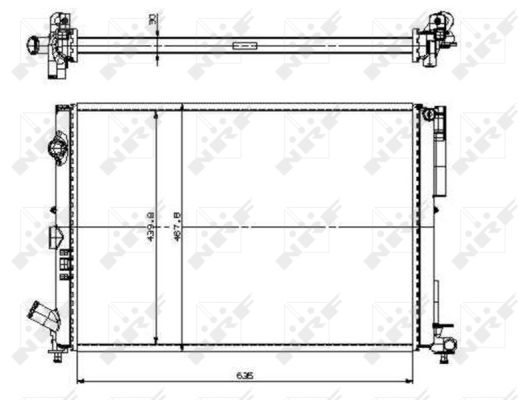 Radiateur refroidissement moteur NRF 509526