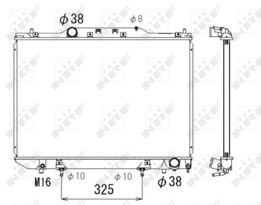 Radiateur refroidissement moteur NRF 53319